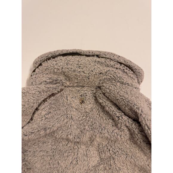 Kuhl Women's Flight Jacket Fleece Stone Size XS Italian Fleece Zip Away Hood - Picture 10 of 12